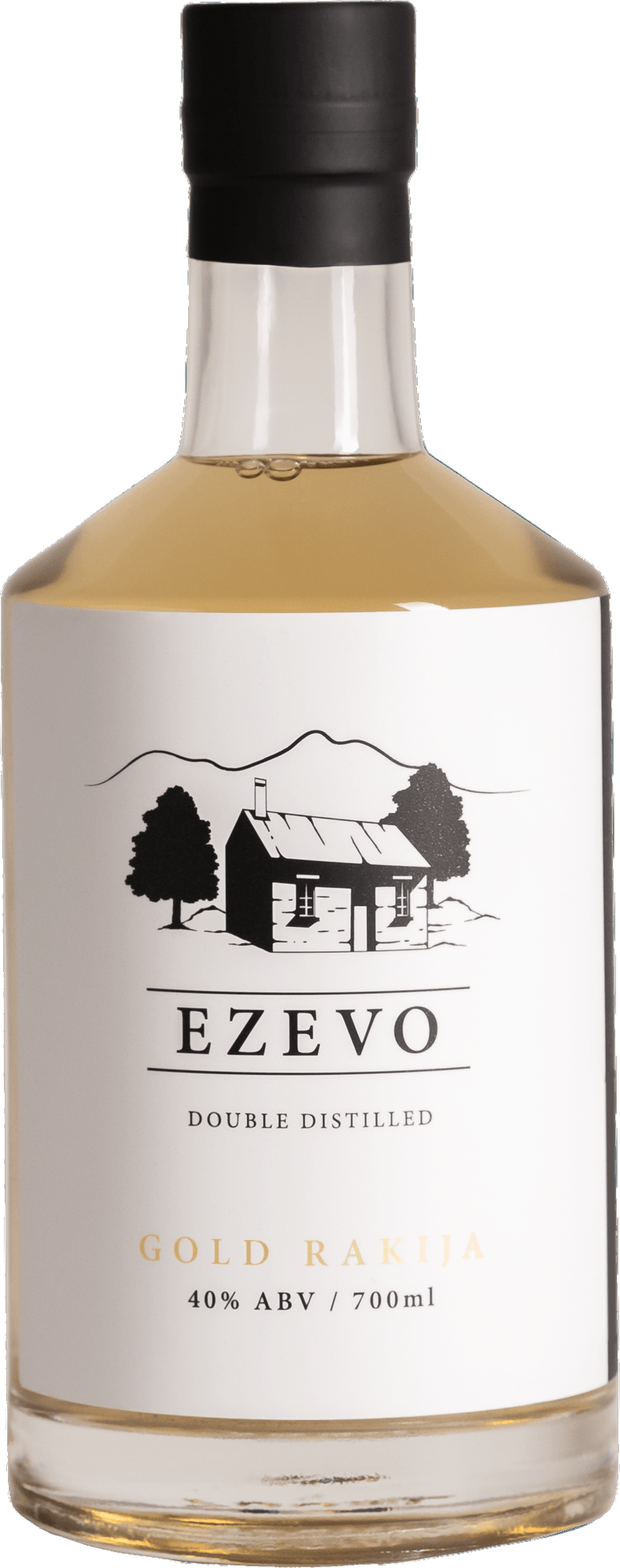 Kabina Distilling Ezevo Gold Rakija bottle